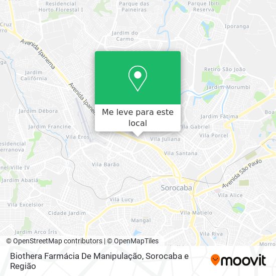 Biothera Farmácia De Manipulação mapa