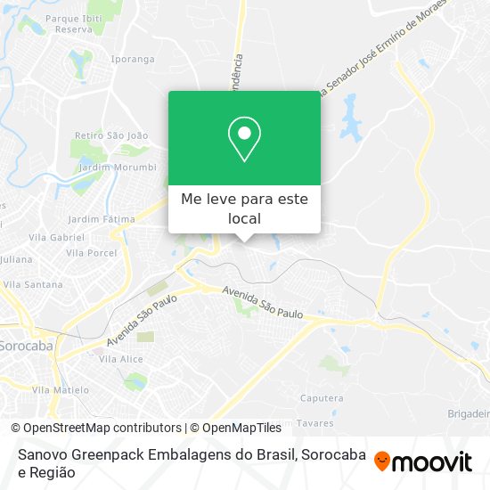 Sanovo Greenpack Embalagens do Brasil mapa