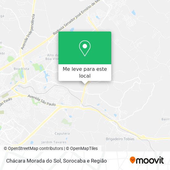 Chácara Morada do Sol mapa