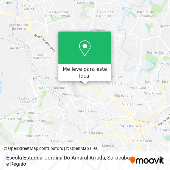Escola Estadual Jordina Do Amaral Arruda mapa