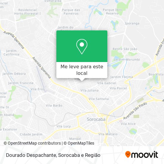 Dourado Despachante mapa