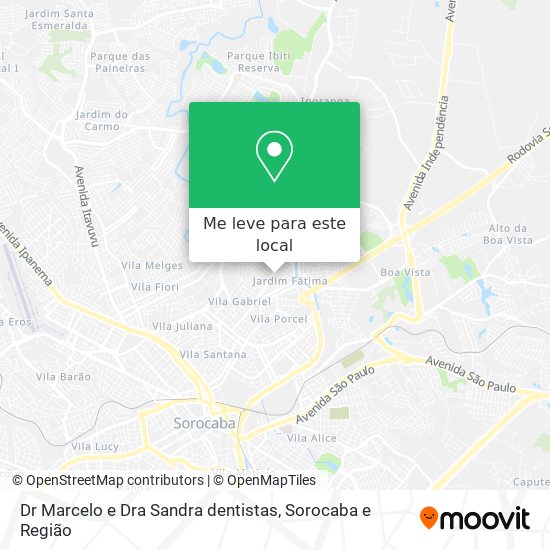 Dr Marcelo e Dra Sandra dentistas mapa