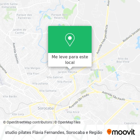 studio pilates Flávia Fernandes mapa