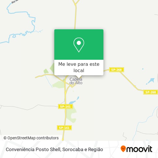 Conveniência Posto Shell mapa