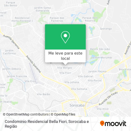 Condomínio Residencial Bella Fiori mapa