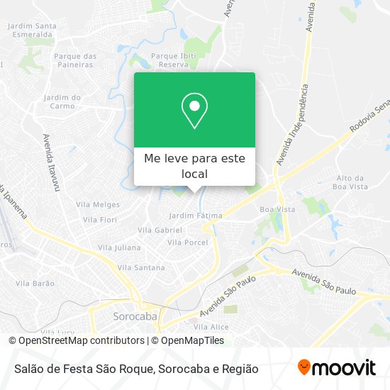 Salão de Festa São Roque mapa