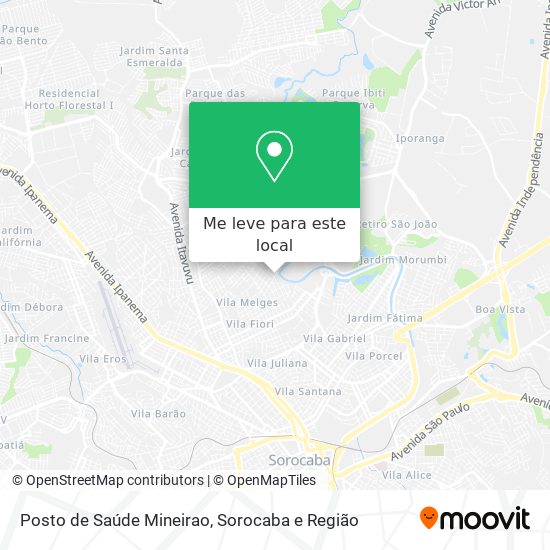 Posto de Saúde Mineirao mapa