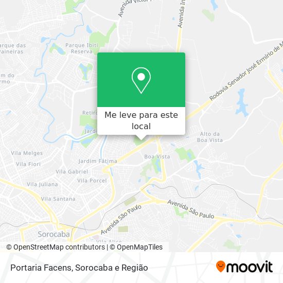 Portaria Facens mapa