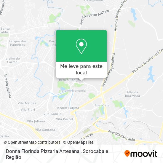 Donna Florinda Pizzaria Artesanal mapa