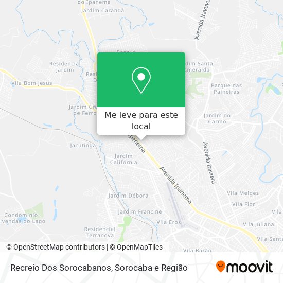 Recreio Dos Sorocabanos mapa