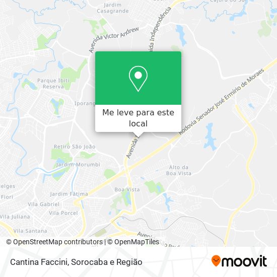Cantina Faccini mapa