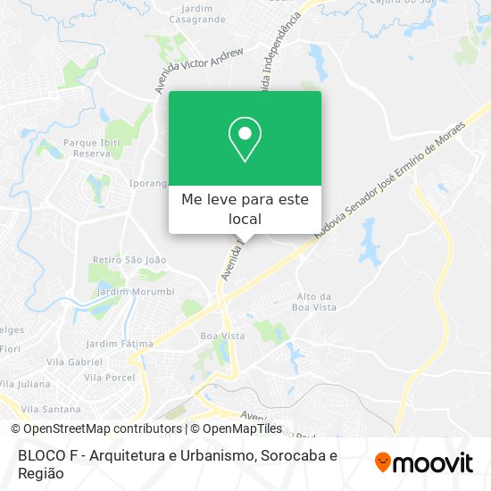 BLOCO F - Arquitetura e Urbanismo mapa