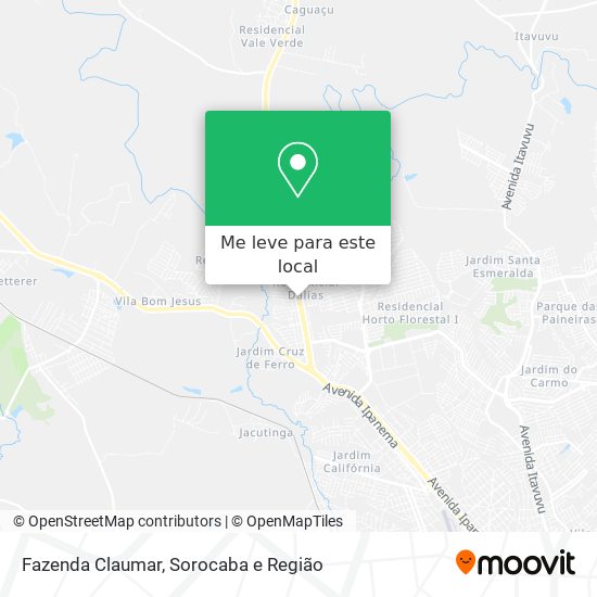 Fazenda Claumar mapa