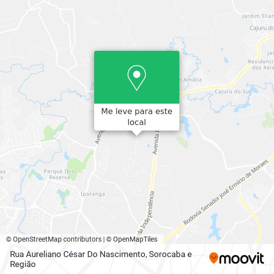 Rua Aureliano César Do Nascimento mapa