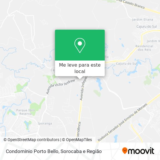 Condomínio Porto Bello mapa