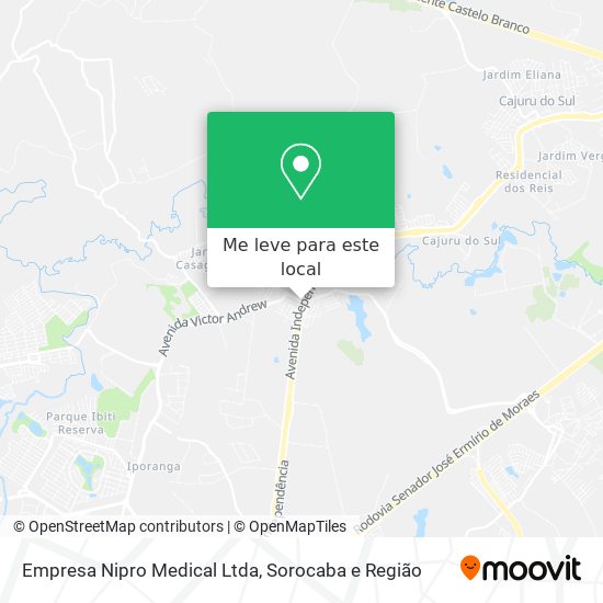 Empresa Nipro Medical Ltda mapa