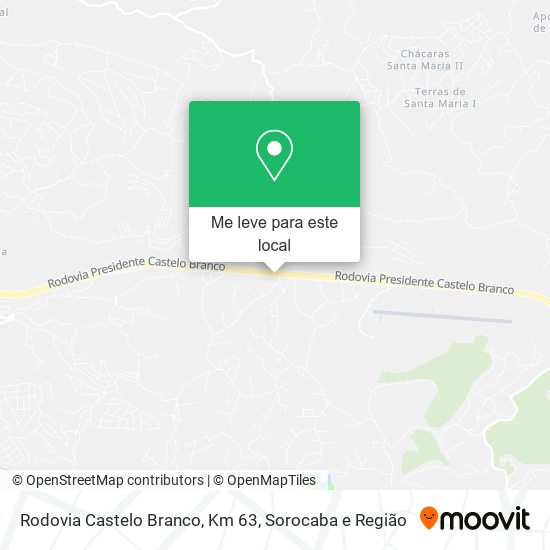 Rodovia Castelo Branco, Km 63 mapa