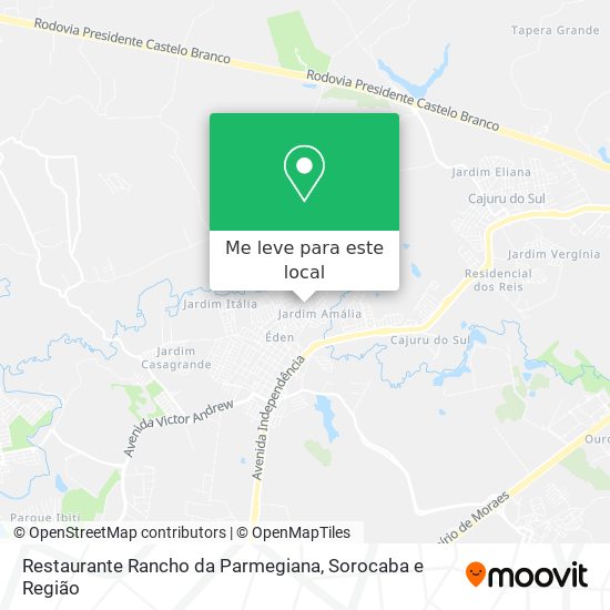 Restaurante Rancho da Parmegiana mapa