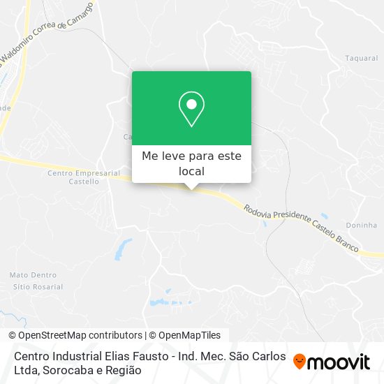 Centro Industrial Elias Fausto - Ind. Mec. São Carlos Ltda mapa