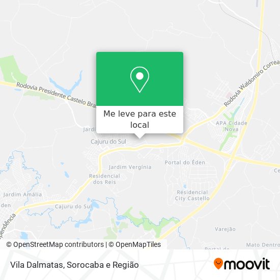 Vila Dalmatas mapa