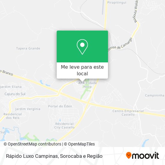 Rápido Luxo Campinas mapa