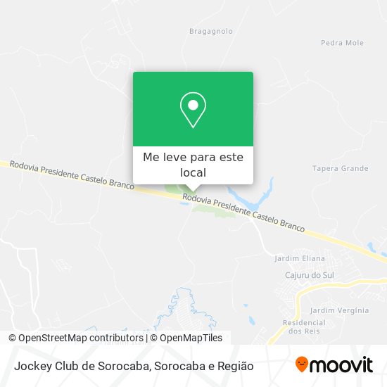 Jockey Club de Sorocaba mapa