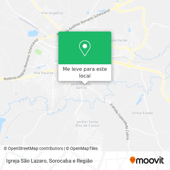 Igreja São Lazaro mapa