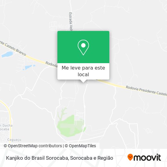 Kanjiko do Brasil Sorocaba mapa