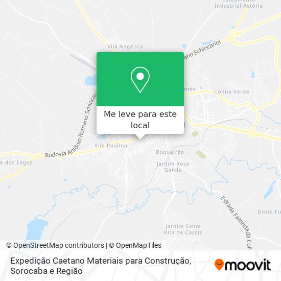 Expedição Caetano Materiais para Construção mapa