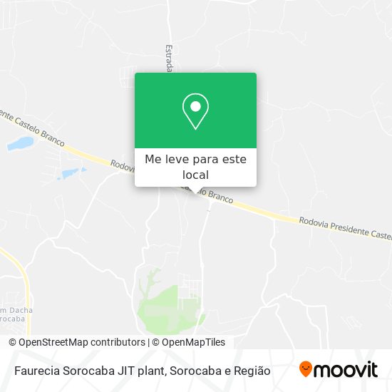 Faurecia Sorocaba JIT plant mapa