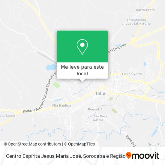 Centro Espírita Jesus Maria José mapa