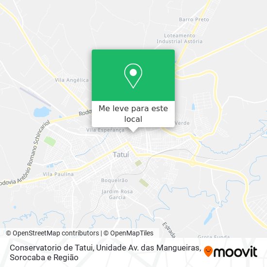 Conservatorio de Tatui, Unidade Av. das Mangueiras mapa