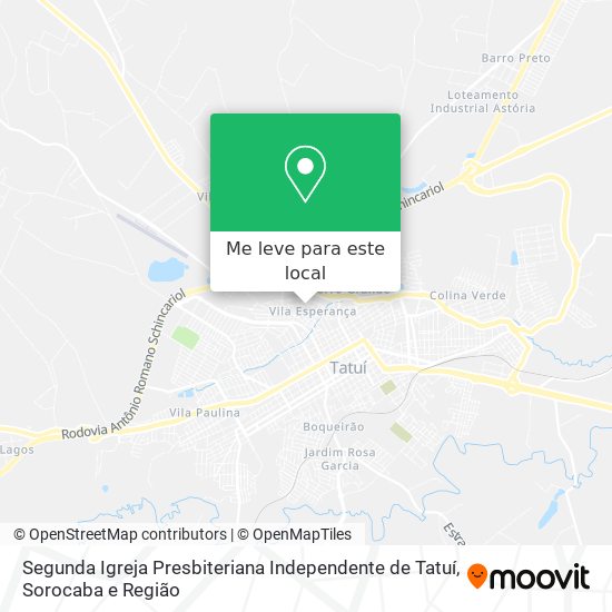 Segunda Igreja Presbiteriana Independente de Tatuí mapa
