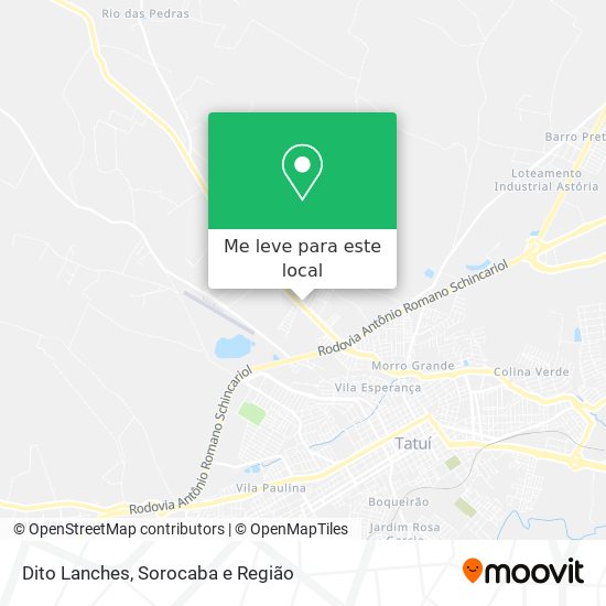 Dito Lanches mapa