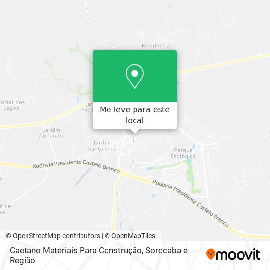 Caetano Materiais Para Construção mapa