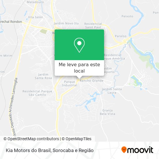 Kia Motors do Brasil mapa