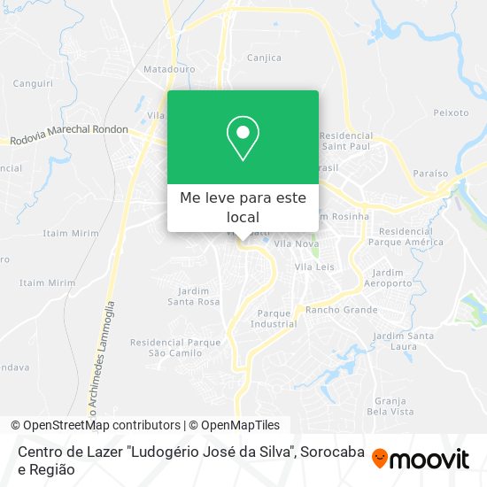 Centro de Lazer "Ludogério José da Silva" mapa