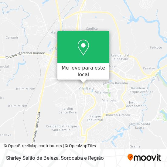 Shirley Salão de Beleza mapa