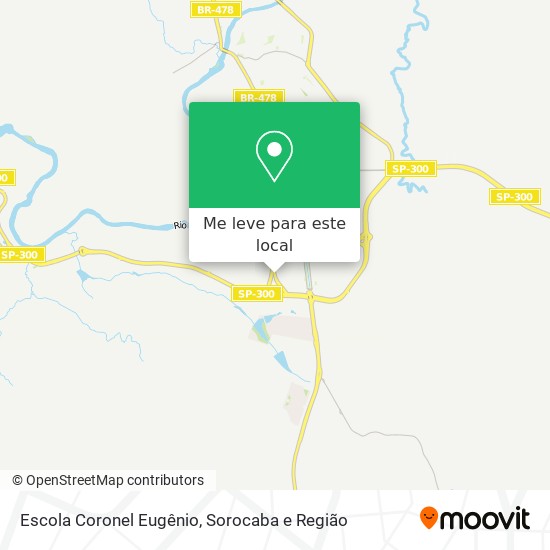 Escola Coronel Eugênio mapa