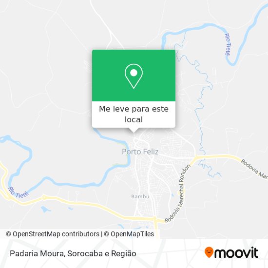 Padaria Moura mapa