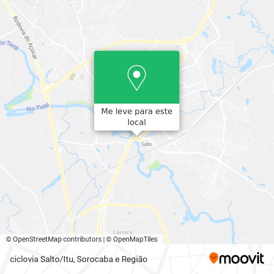ciclovia Salto/Itu mapa