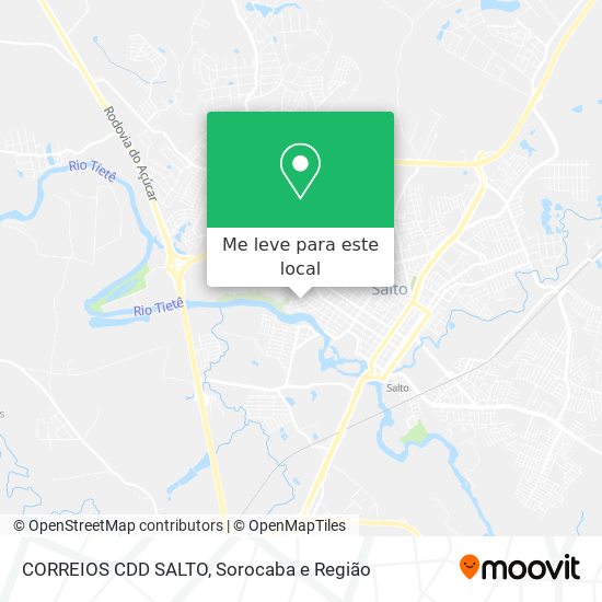 CORREIOS CDD SALTO mapa