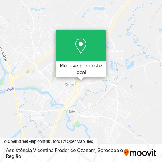 Assistência Vicentina Frederico Ozanam mapa