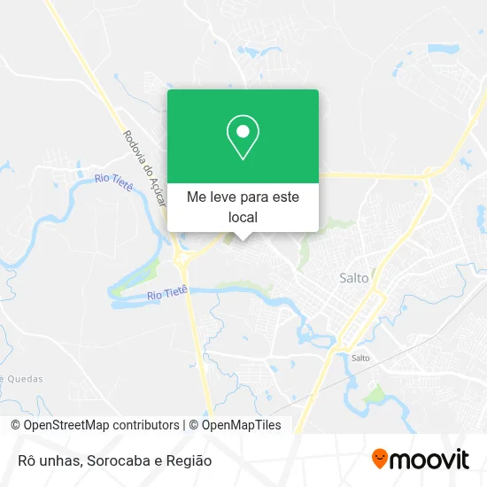 Rô unhas mapa