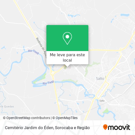 Cemitério Jardim do Éden mapa