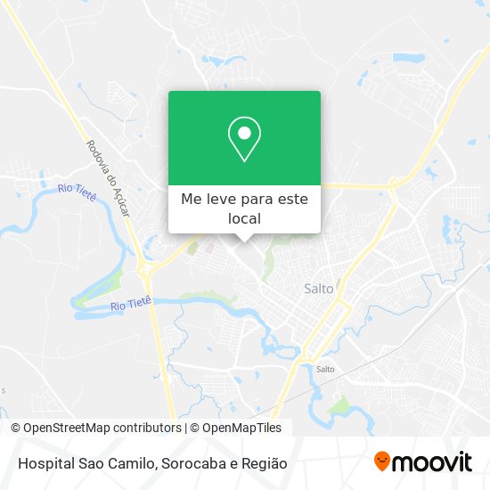 Hospital Sao Camilo mapa