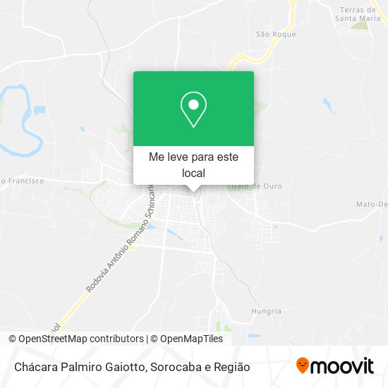 Chácara Palmiro Gaiotto mapa