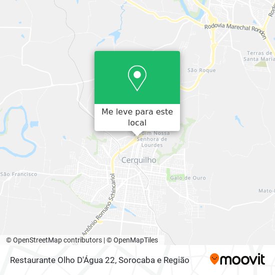 Restaurante Olho D'Água 22 mapa