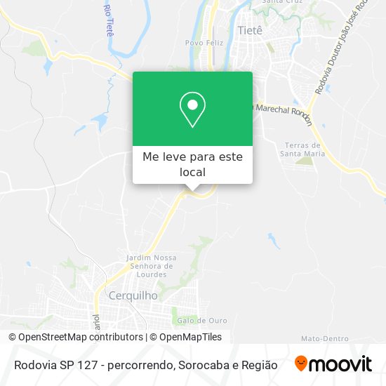 Rodovia SP 127 - percorrendo mapa