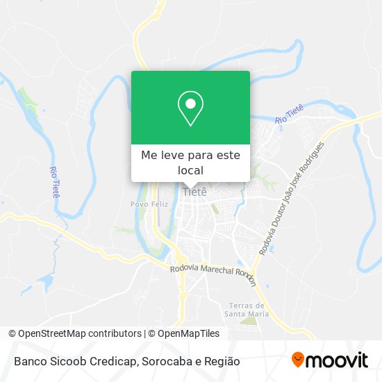 Banco Sicoob Credicap mapa